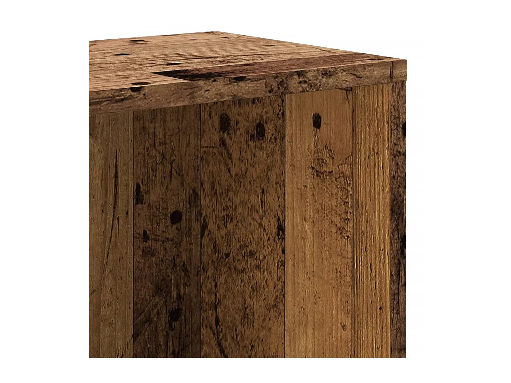 Bibliothèque vieux bois 67x24x161 cm bois d'ingénierie