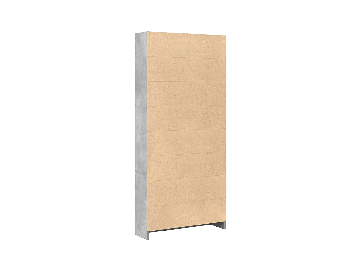 Bücherregal Betongrau 80x24x176 cm Holzwerkstoff