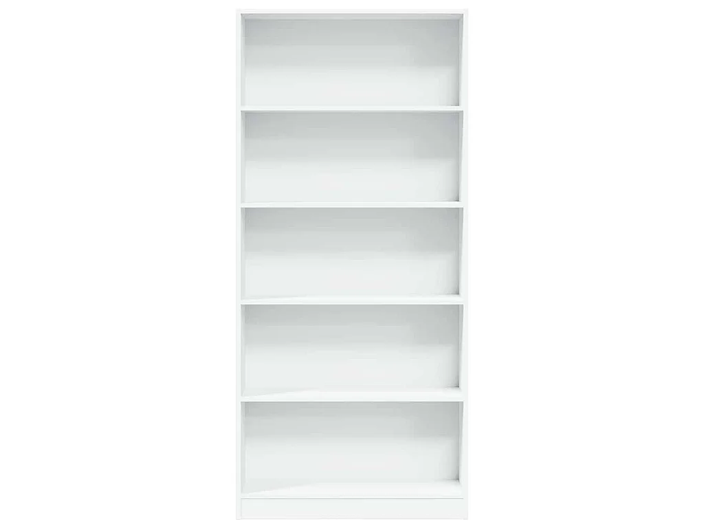 Libreria Bianca 80x24x176 cm in Legno Multistrato