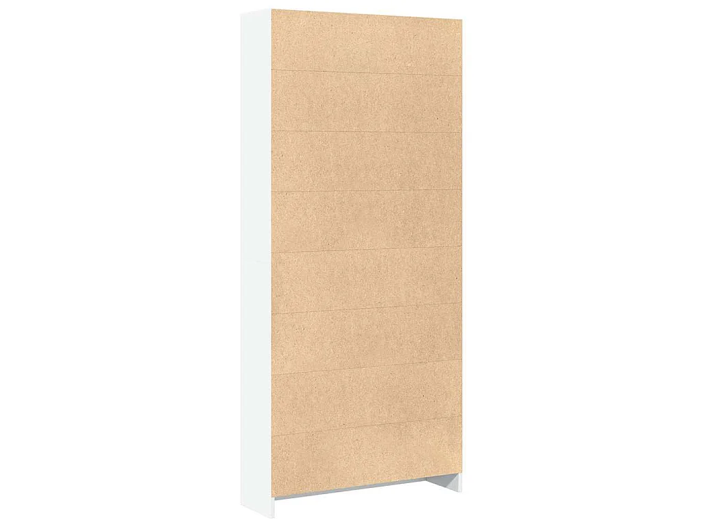 Libreria Bianca 80x24x176 cm in Legno Multistrato