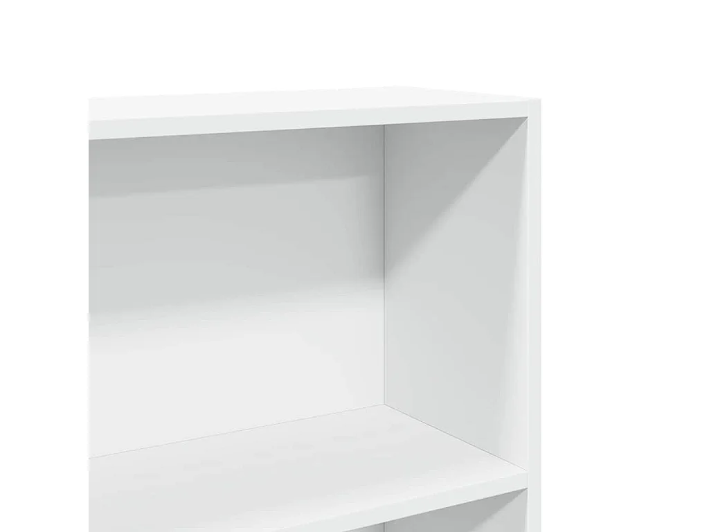 Libreria Bianca 80x24x176 cm in Legno Multistrato