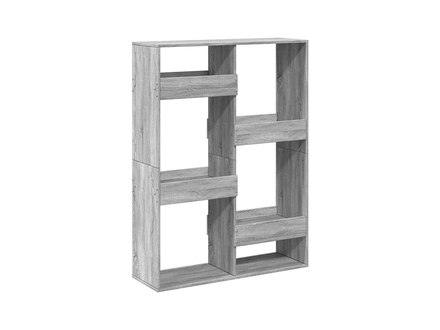 Libreria Grigio Sonoma 100x33x135 cm in Legno Multistrato