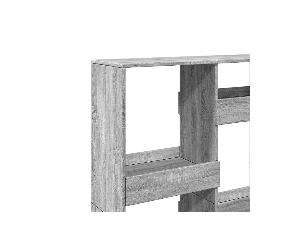 Libreria Grigio Sonoma 100x33x135 cm in Legno Multistrato