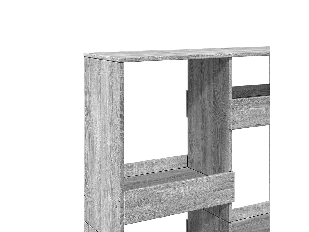 Bücherregal Grau Sonoma 100x33x135 cm Holzwerkstoff