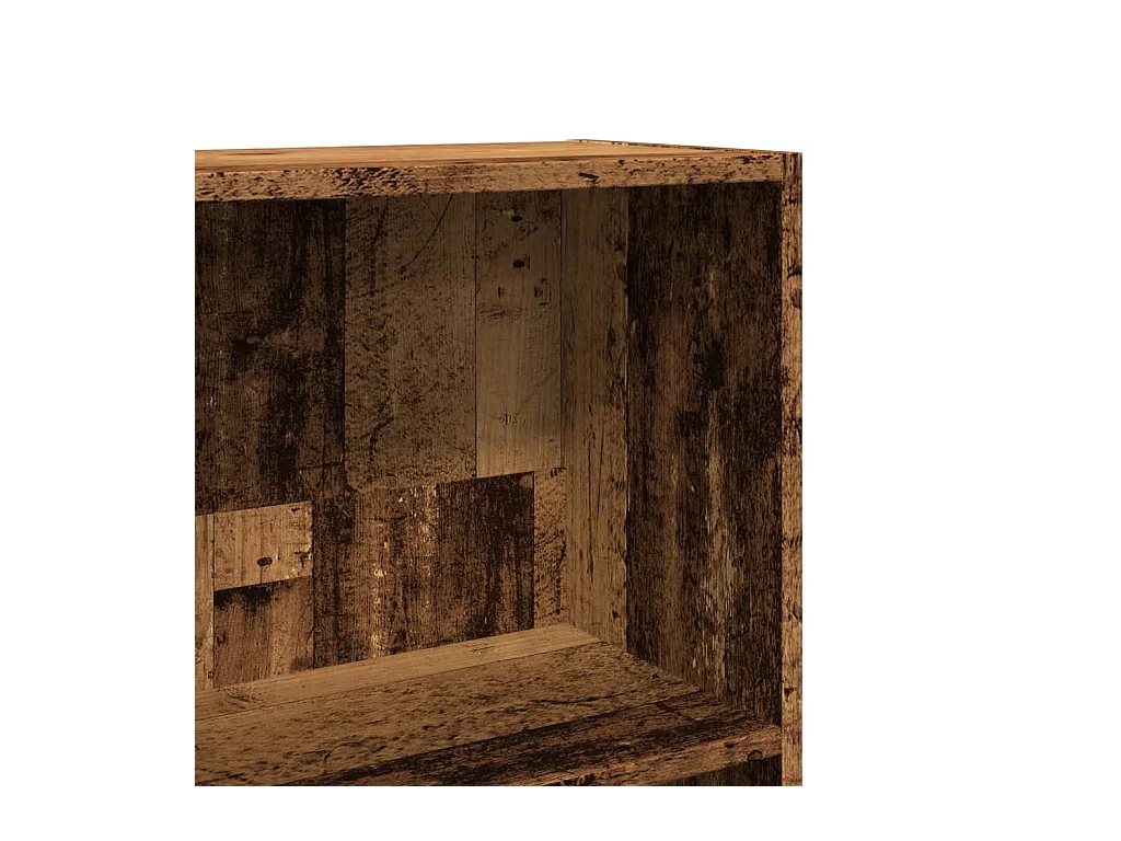 Bibliothèque vieux bois 40x24x143 cm bois d'ingénierie