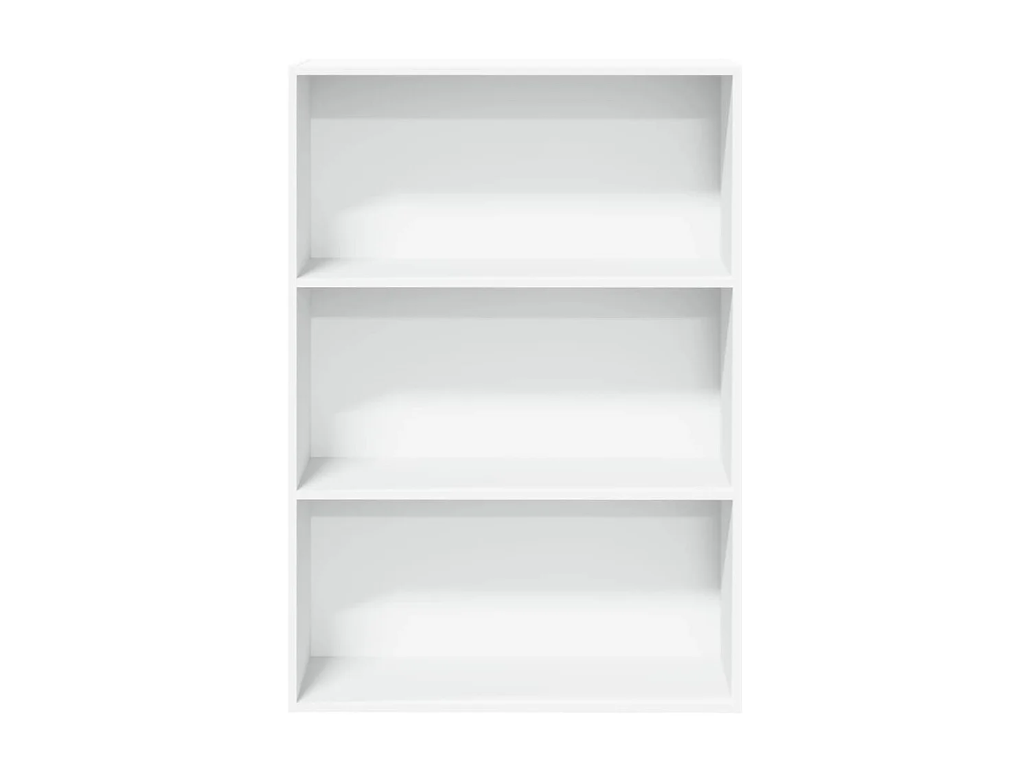 Boekenkast 80x30x114 cm bewerkt hout wit