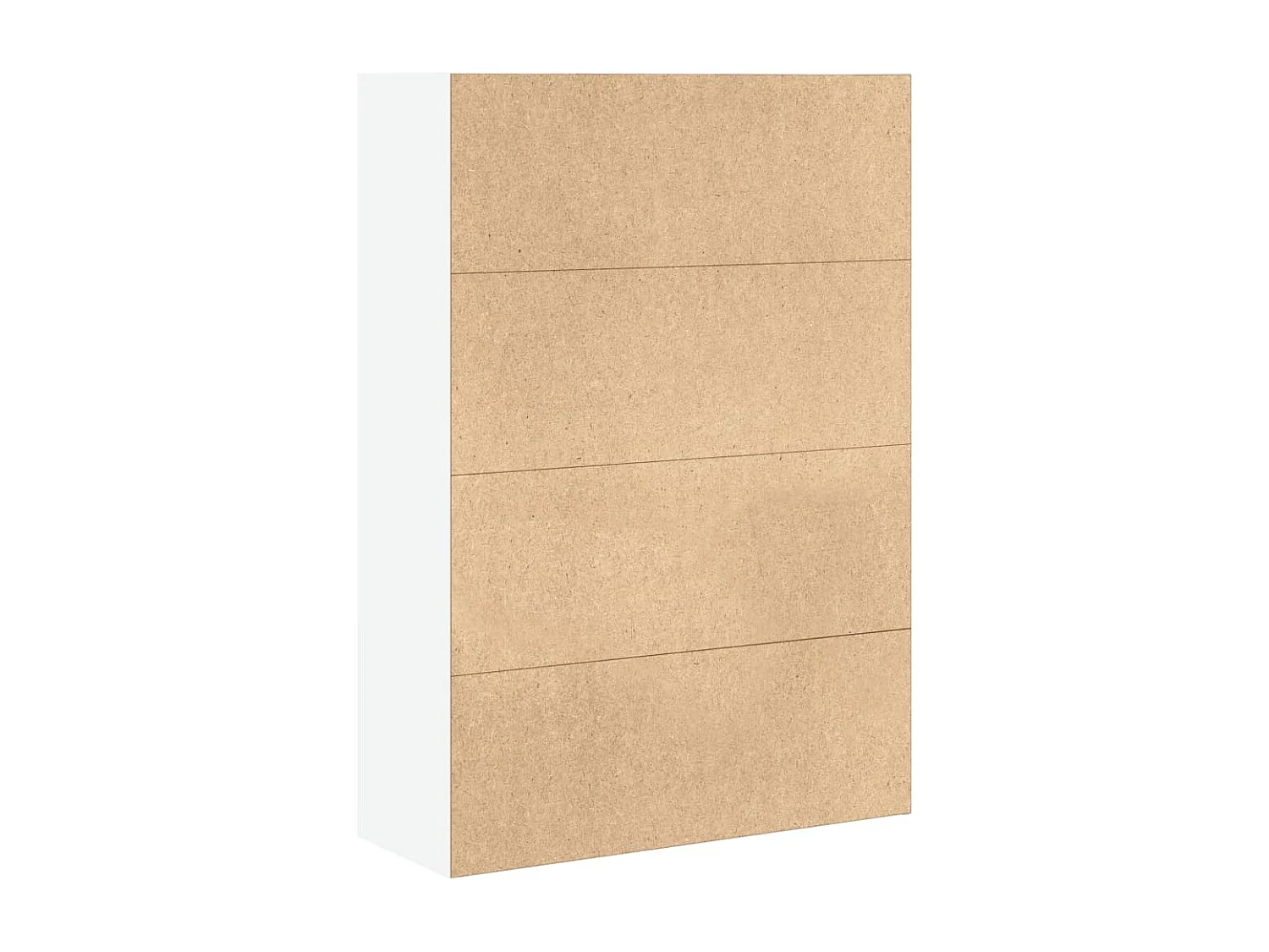 Boekenkast 80x30x114 cm bewerkt hout wit