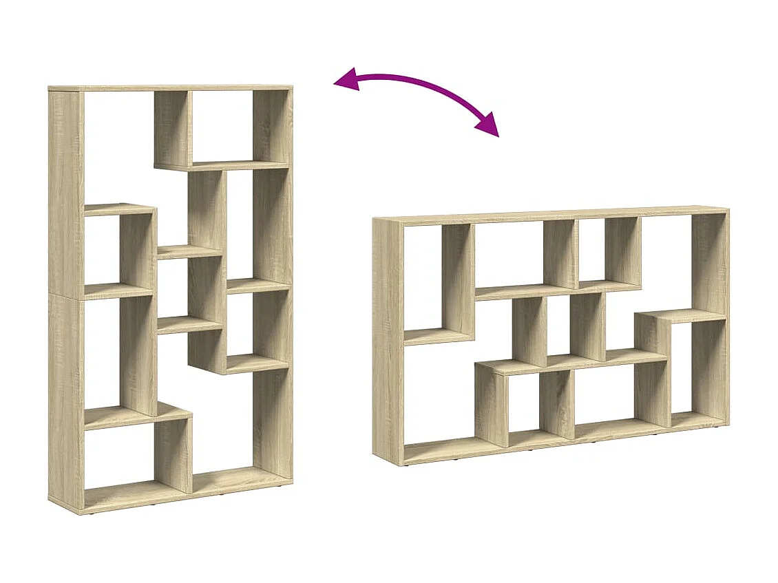 Bücherregal Sonoma-Eiche 72x20x120 cm Holzwerkstoff