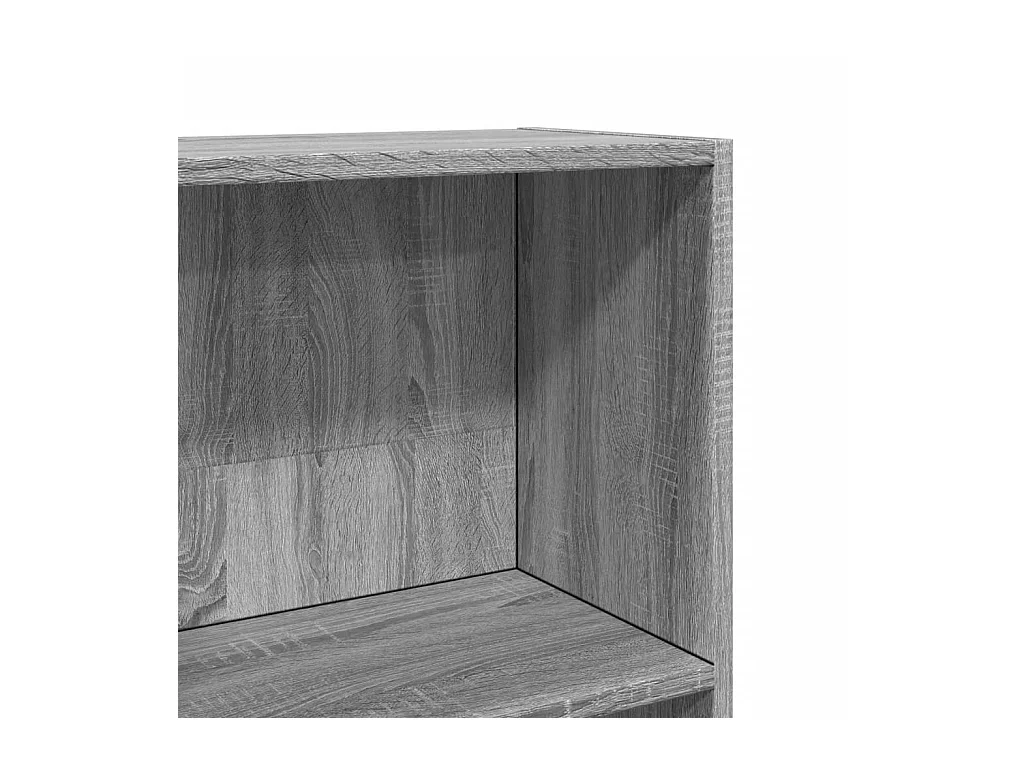 Bibliothèque sonoma gris 40x24x176 cm bois d'ingénierie