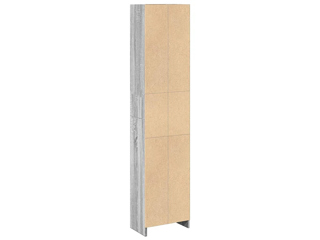 Libreria Grigio Sonoma 40x24x176 cm in Legno Multistrato