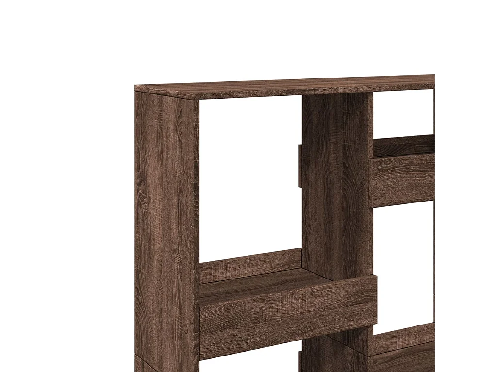 Bibliothèque chêne marron 100x33x135 cm bois d'ingénierie