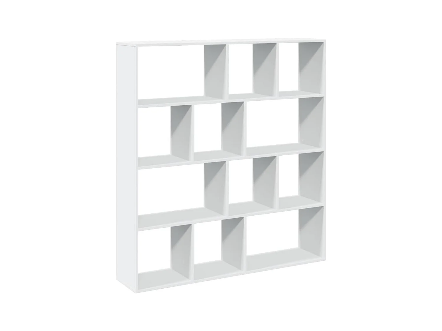 Bibliothèque blanc 132x29x141,5 cm bois d'ingénierie