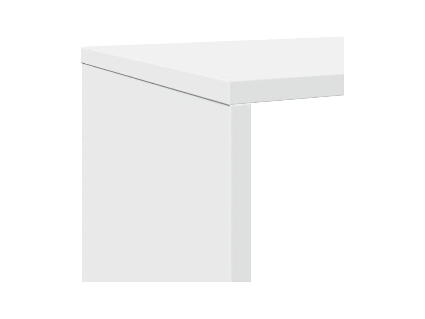 Bibliothèque blanc 132x29x141,5 cm bois d'ingénierie