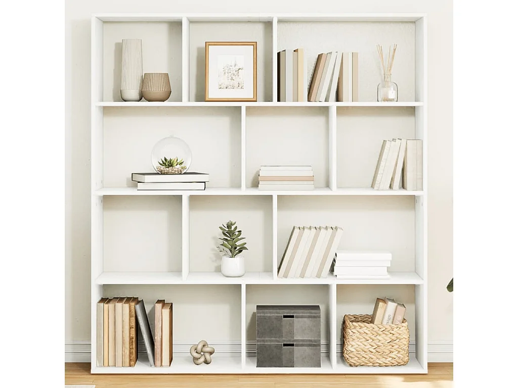 Bücherregal Weiß 132x29x141,5 cm Holzwerkstoff