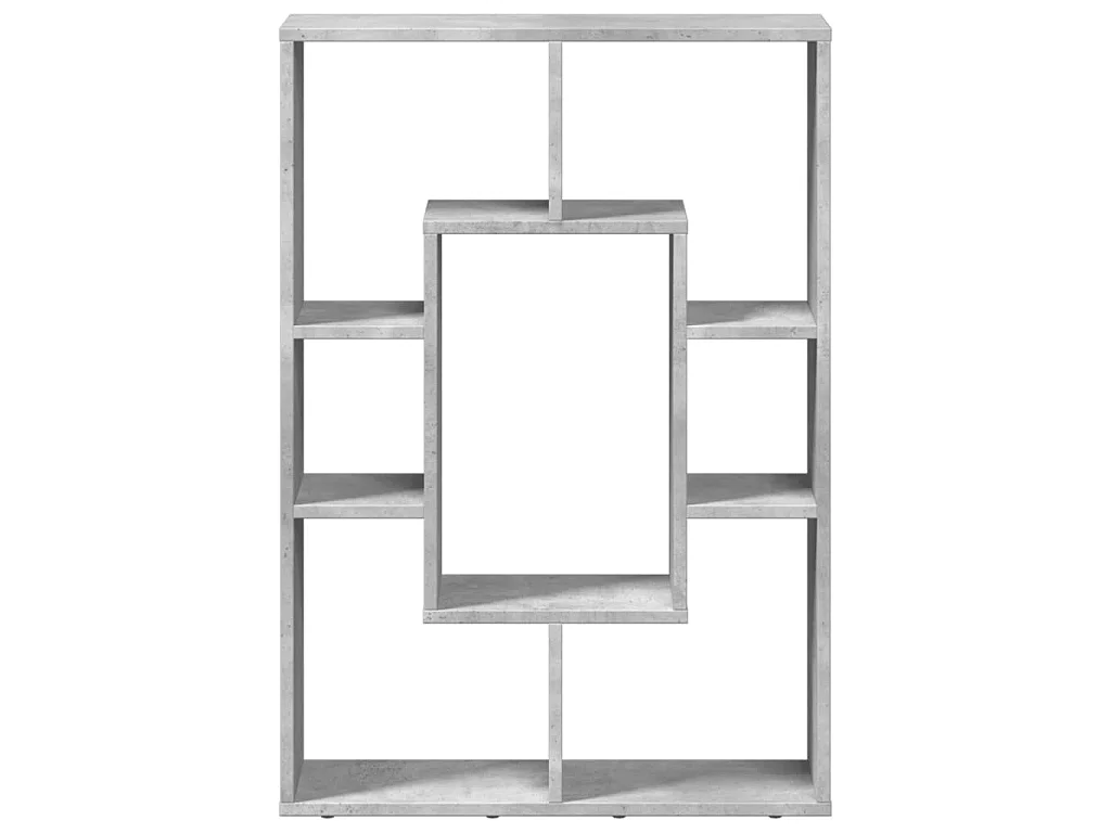 Bücherregal Betongrau 63x20x90 cm Holzwerkstoff