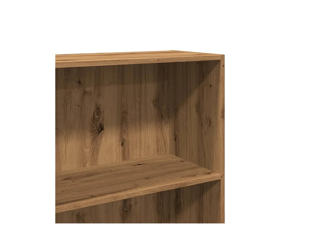 Bibliothèque chêne artisanal 60x30x189 cm bois d'ingénierie