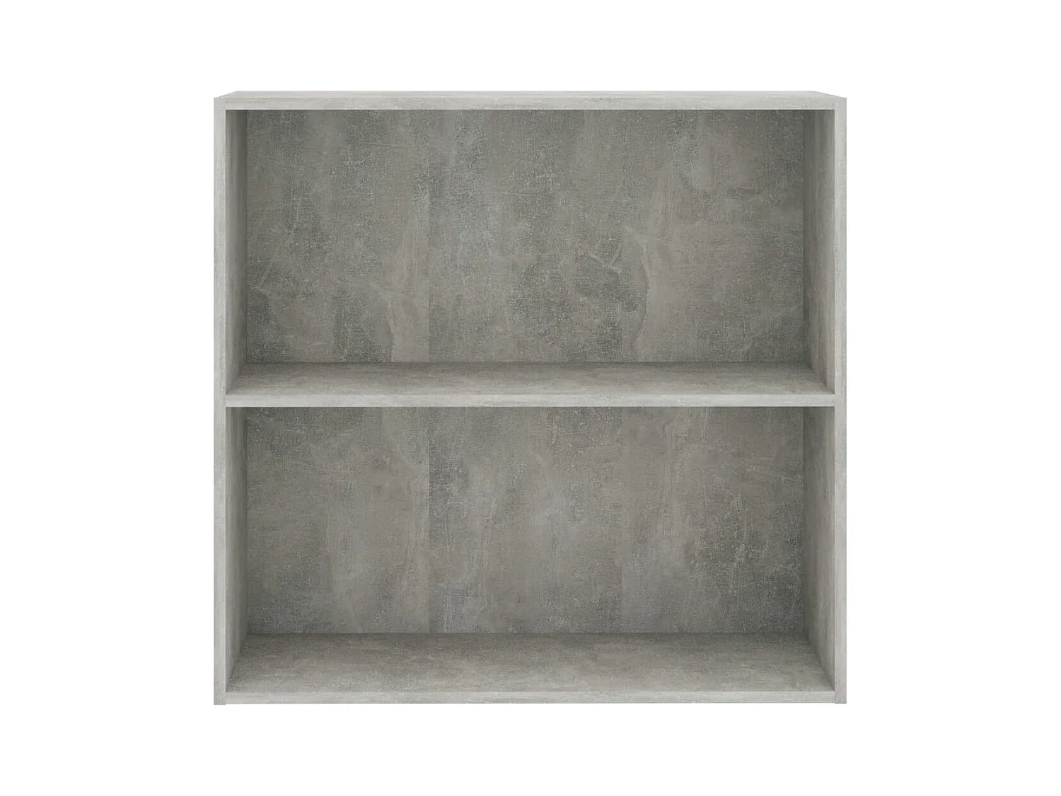 Bibliothèque à 2 niveaux gris béton bois d'ingénierie