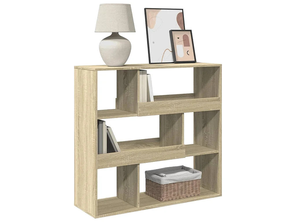 Estantería divisor de espacios roble Sonoma 100x33x94,5 cm