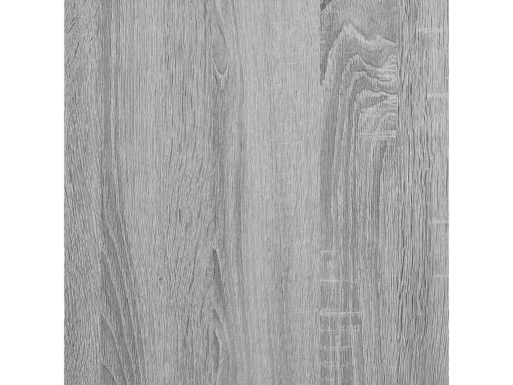 Libreria Grigio Sonoma 97,5x33x107,5 cm Multistrato e Metallo