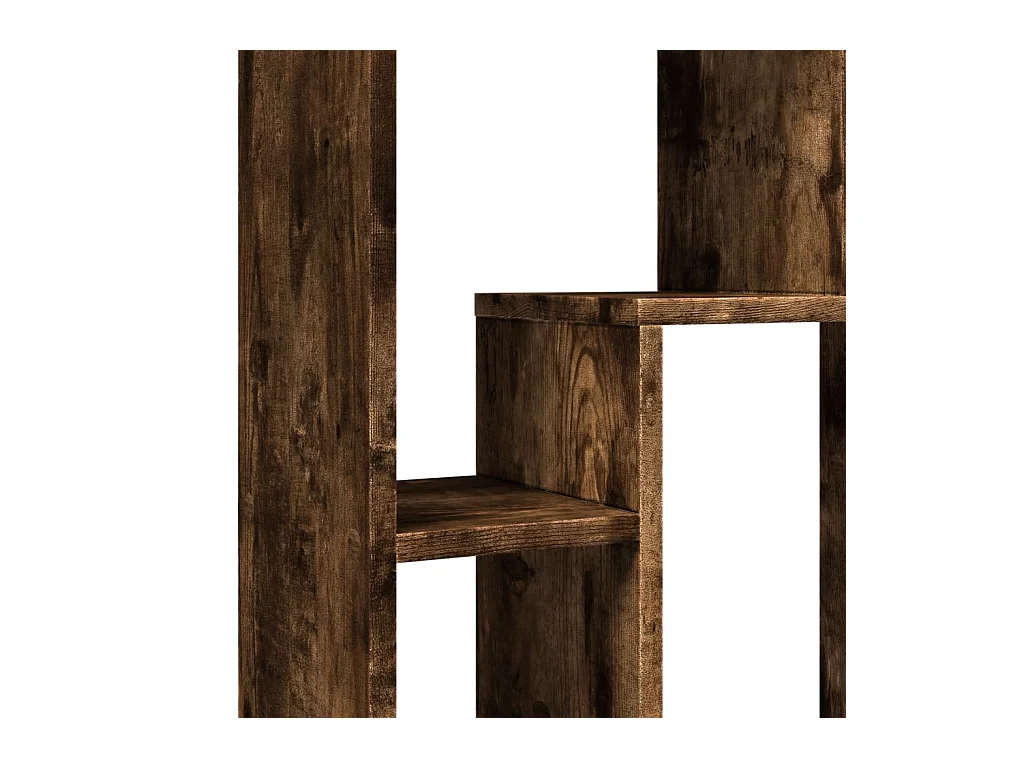 Bücherregal Räuchereiche 63x20x90 cm Holzwerkstoff