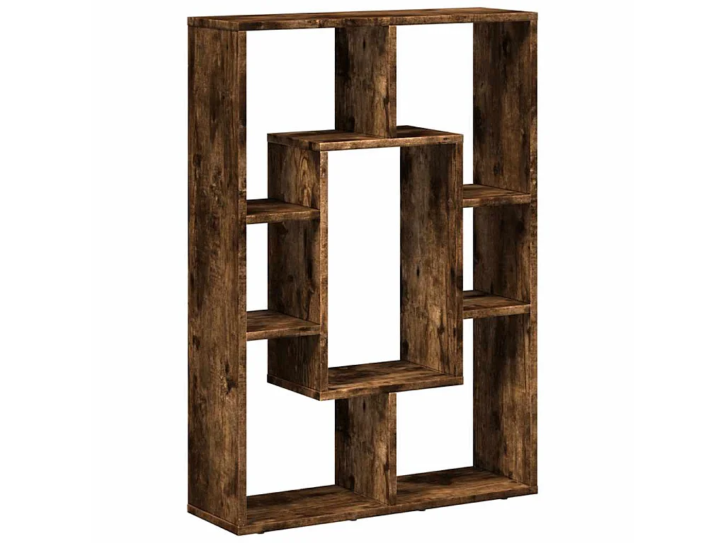 Bibliothèque chêne fumé 63x20x90 cm bois d'ingénierie