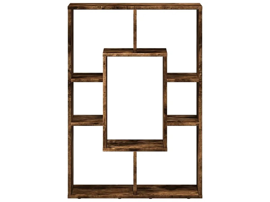 Bibliothèque chêne fumé 63x20x90 cm bois d'ingénierie