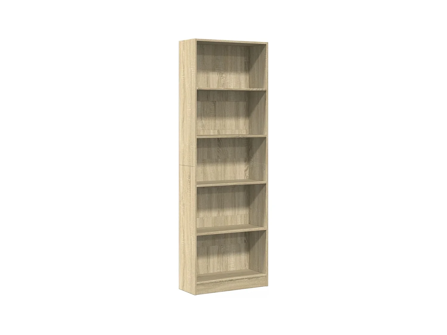 Bibliothèque chêne sonoma 60x24x176 cm bois d'ingénierie