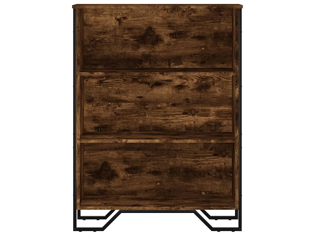 Libreria Rovere Fumo 80x31x106 cm in Legno Multistrato