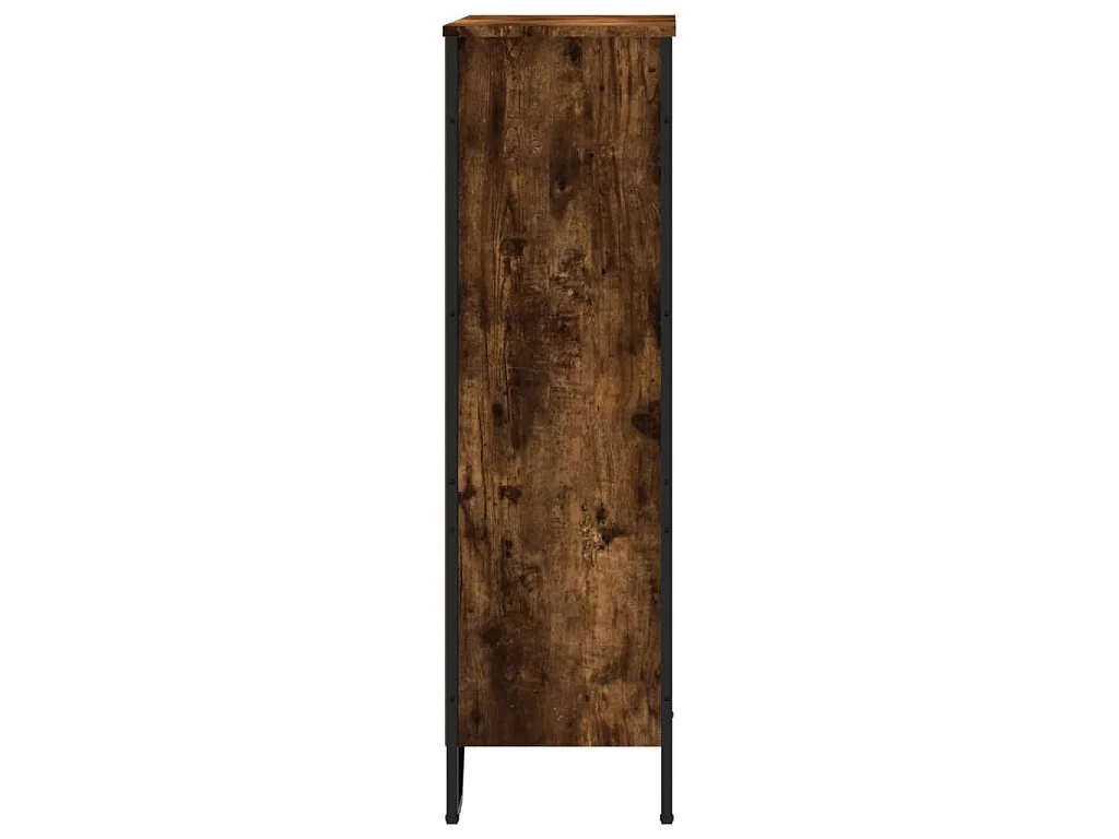 Libreria Rovere Fumo 80x31x106 cm in Legno Multistrato