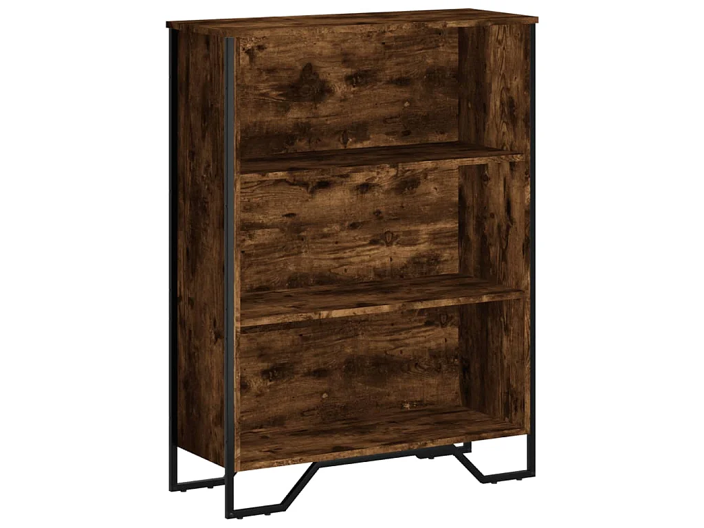 Libreria Rovere Fumo 80x31x106 cm in Legno Multistrato