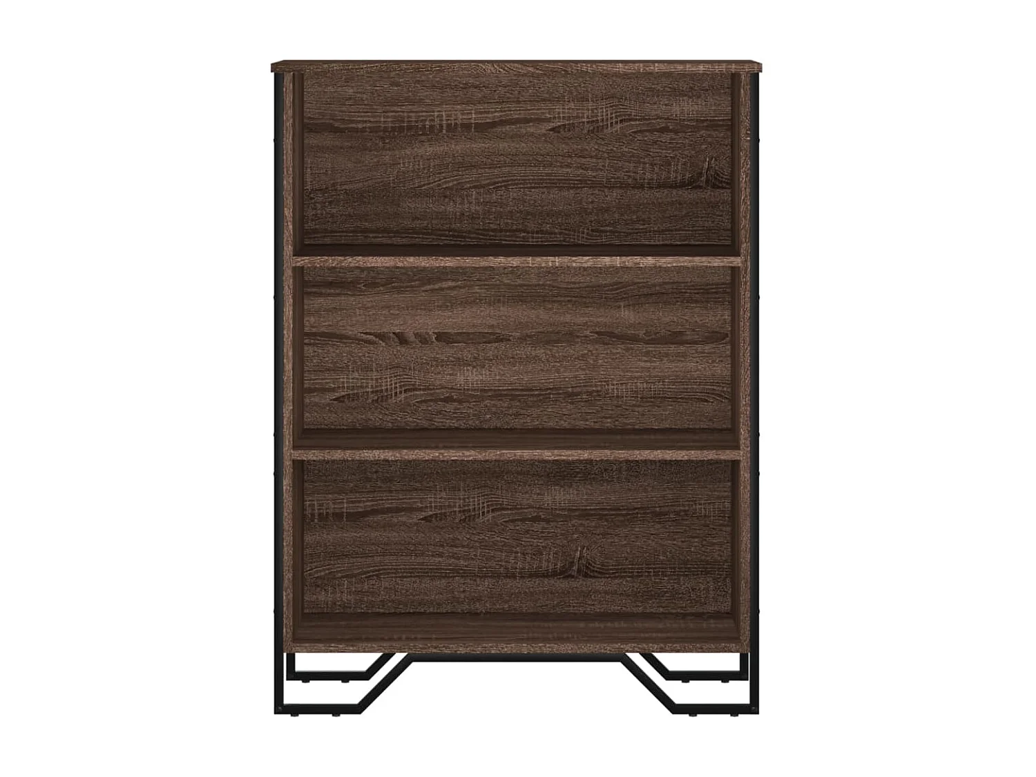 Bibliothèque chêne marron 80x31x106 cm bois d'ingénierie