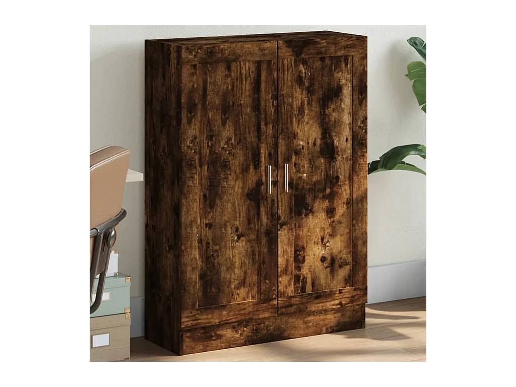 Libreria Rovere Fumo 82,5x30,5x115 cm in Legno Multistrato