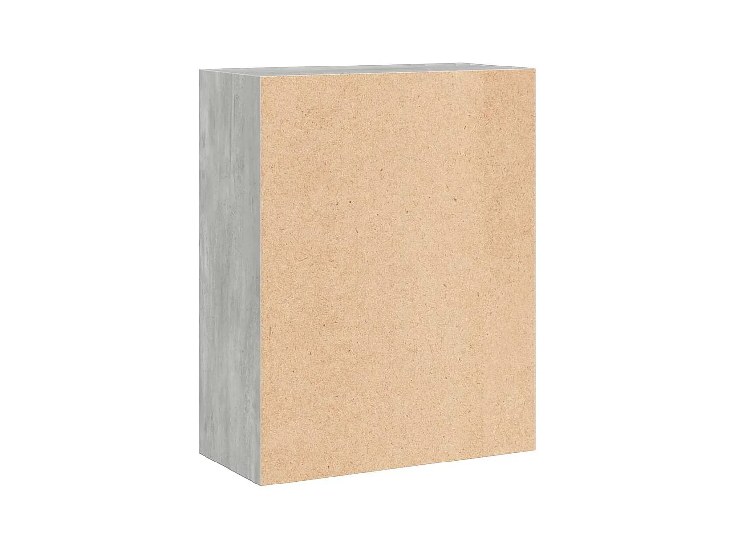 Bücherregal 2 Fächer Betongrau 60x30x76,5 cm Holzwerkstoff
