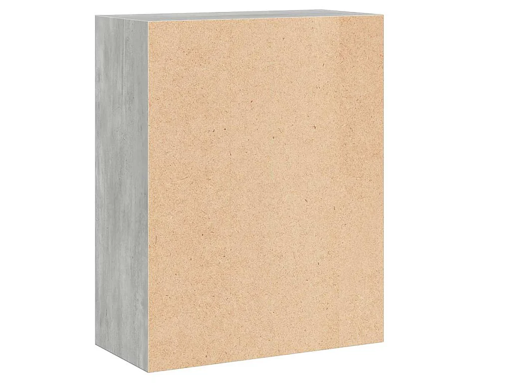 Boekenkast met 2 schappen 60x30x76,5 cm bewerkt hout betongrijs
