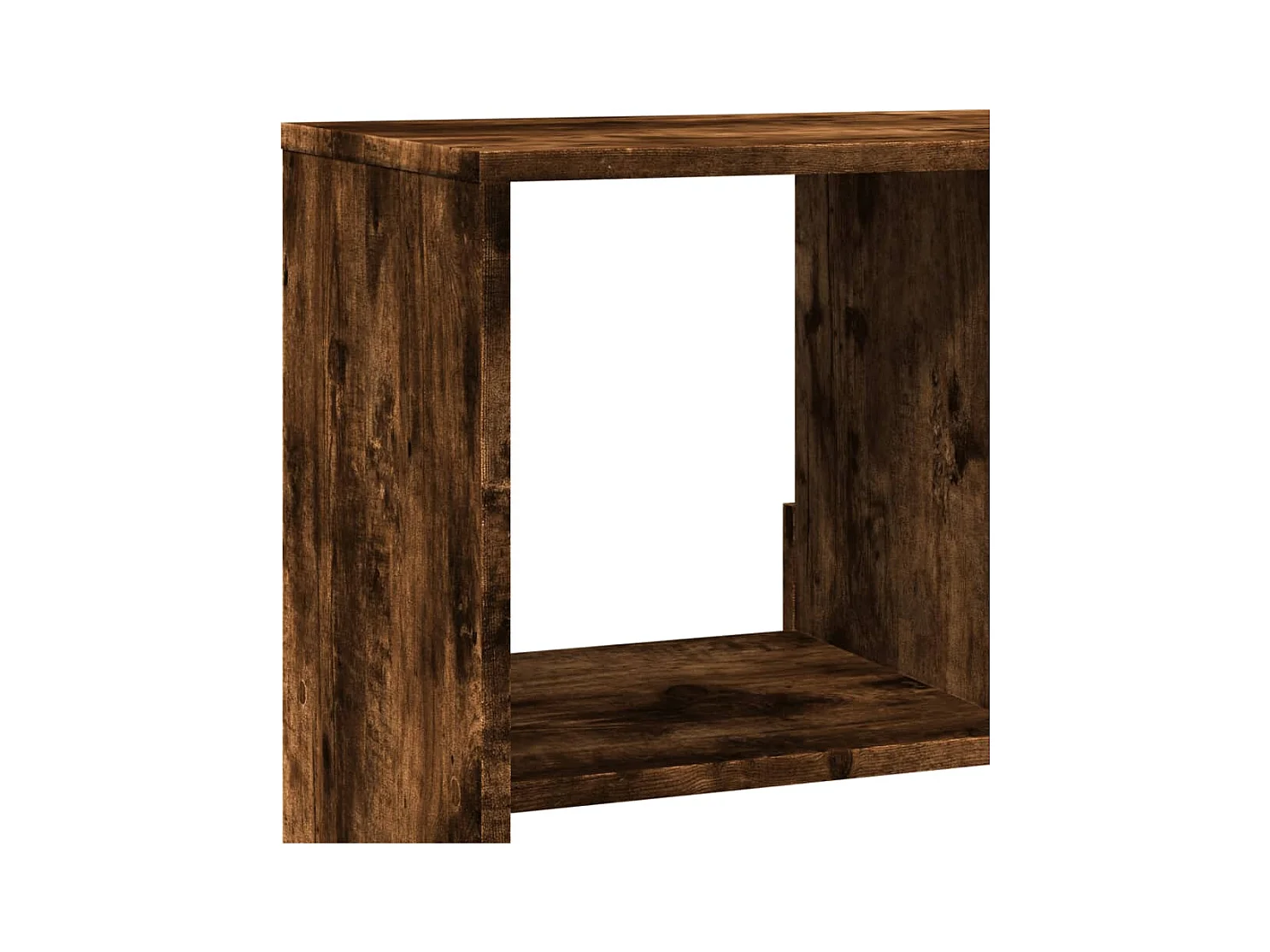 Bibliothèque chêne fumé 100x33x125,5 cm bois d'ingénierie