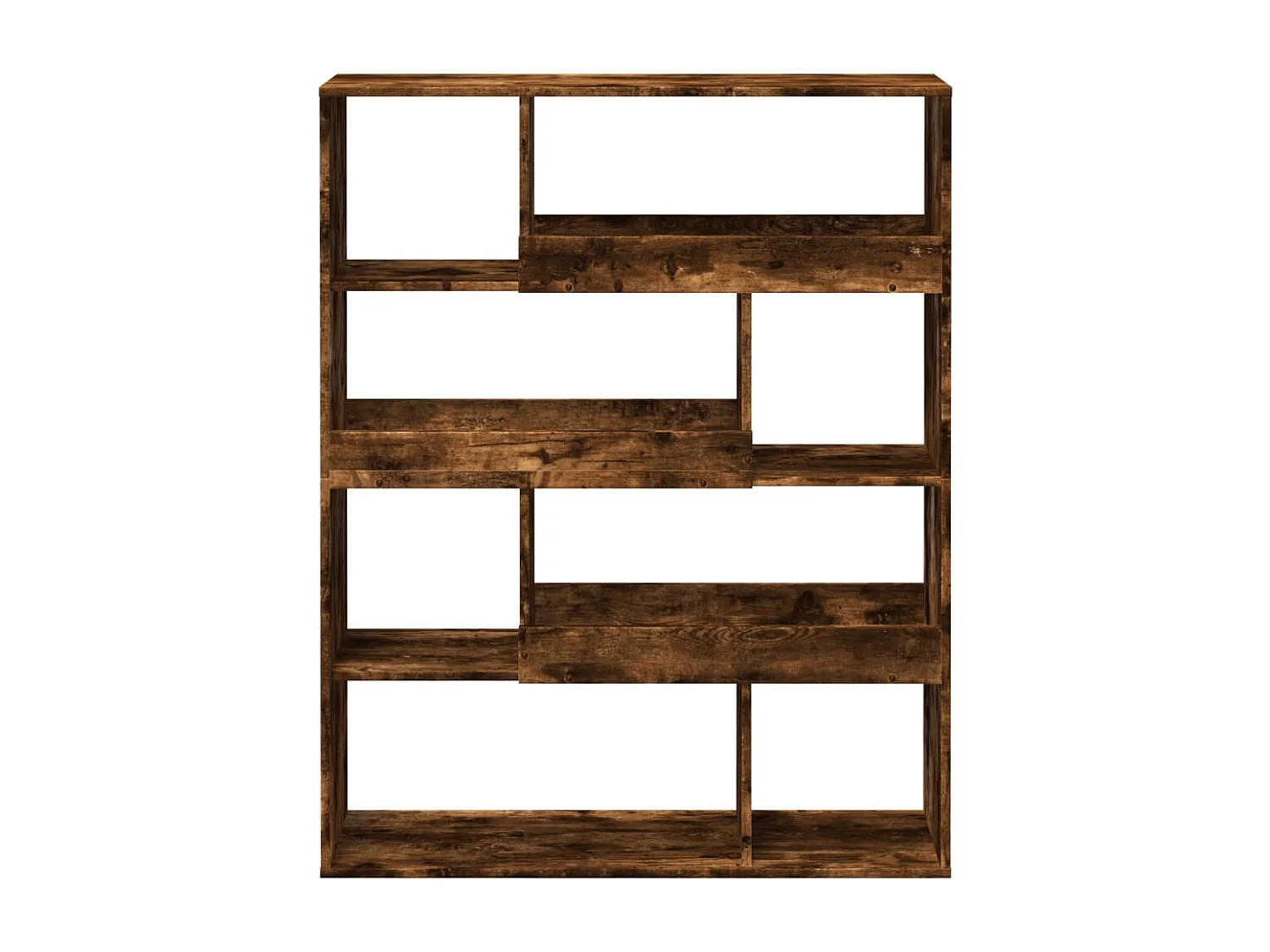 Bibliothèque chêne fumé 100x33x125,5 cm bois d'ingénierie