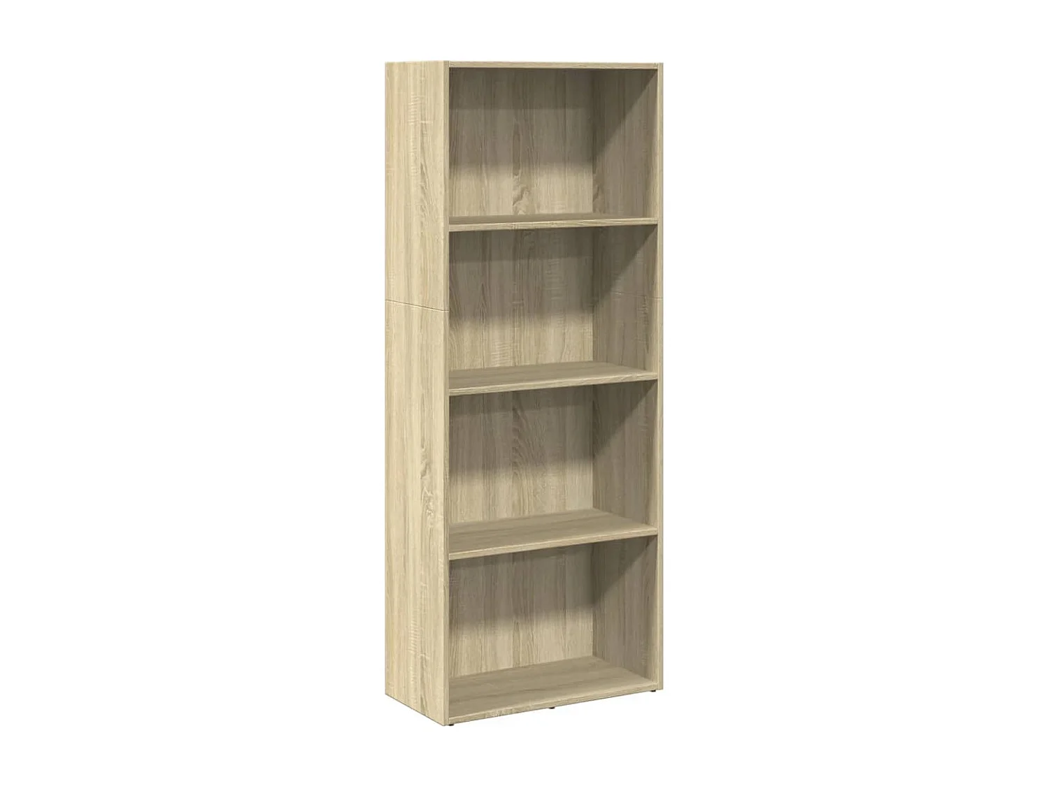 Boekenkast 60x30x152 cm bewerkt hout sonoma eikenkleurig