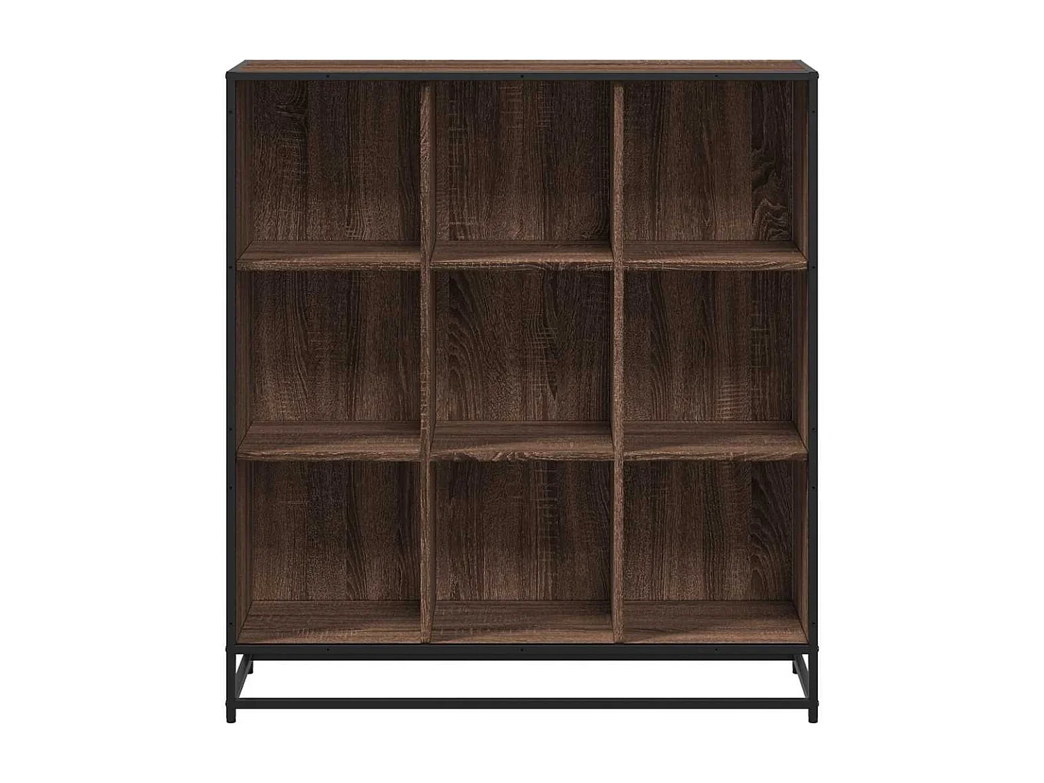 Libreria Rovere Marrone 97,5x33x107,5 cm Multistrato e Metallo