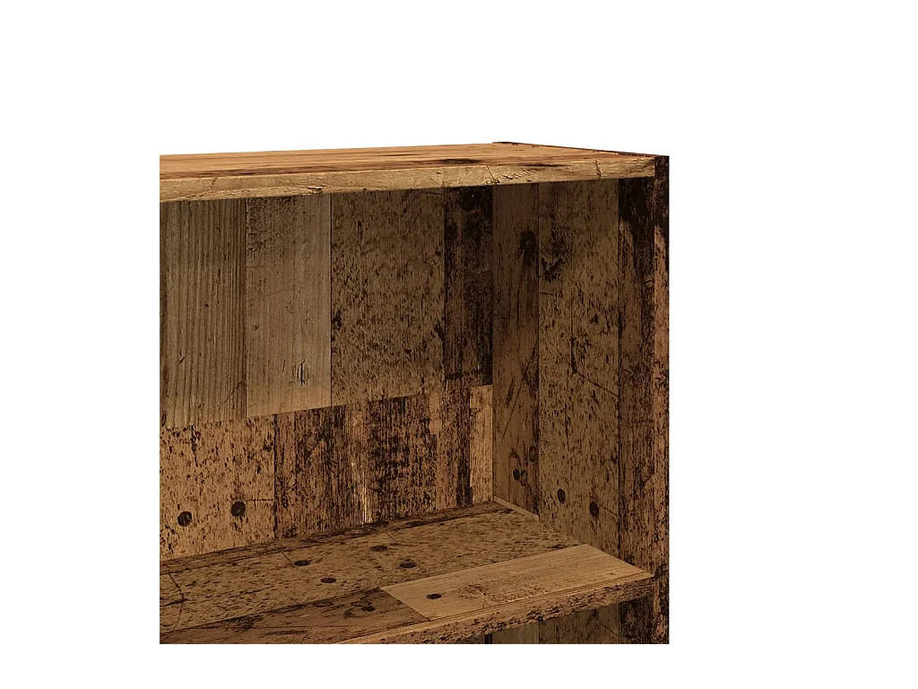Libreria Legno Antico 80x24x143 cm in Legno Multistrato