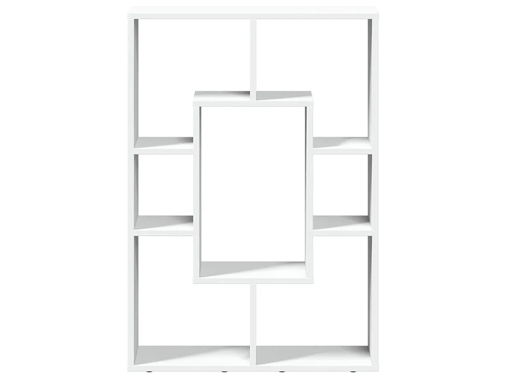 Libreria Bianca 63x20x90 cm in Legno Massello