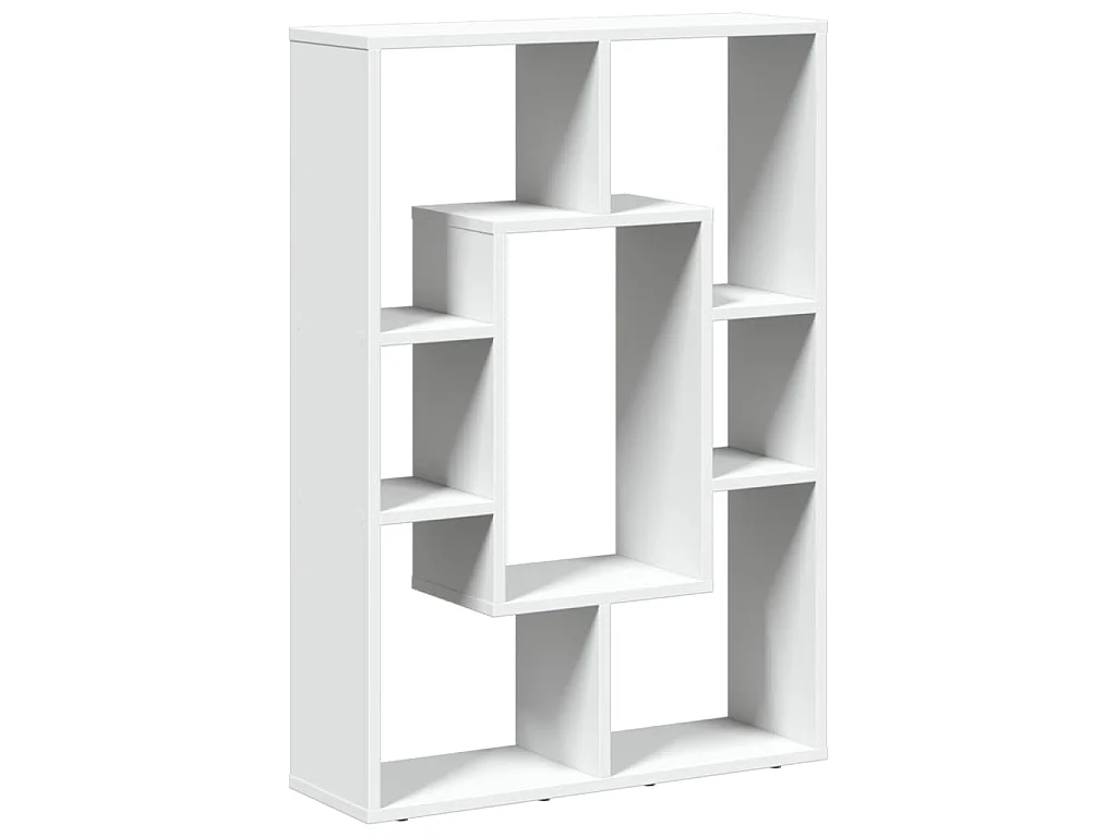 Libreria Bianca 63x20x90 cm in Legno Massello