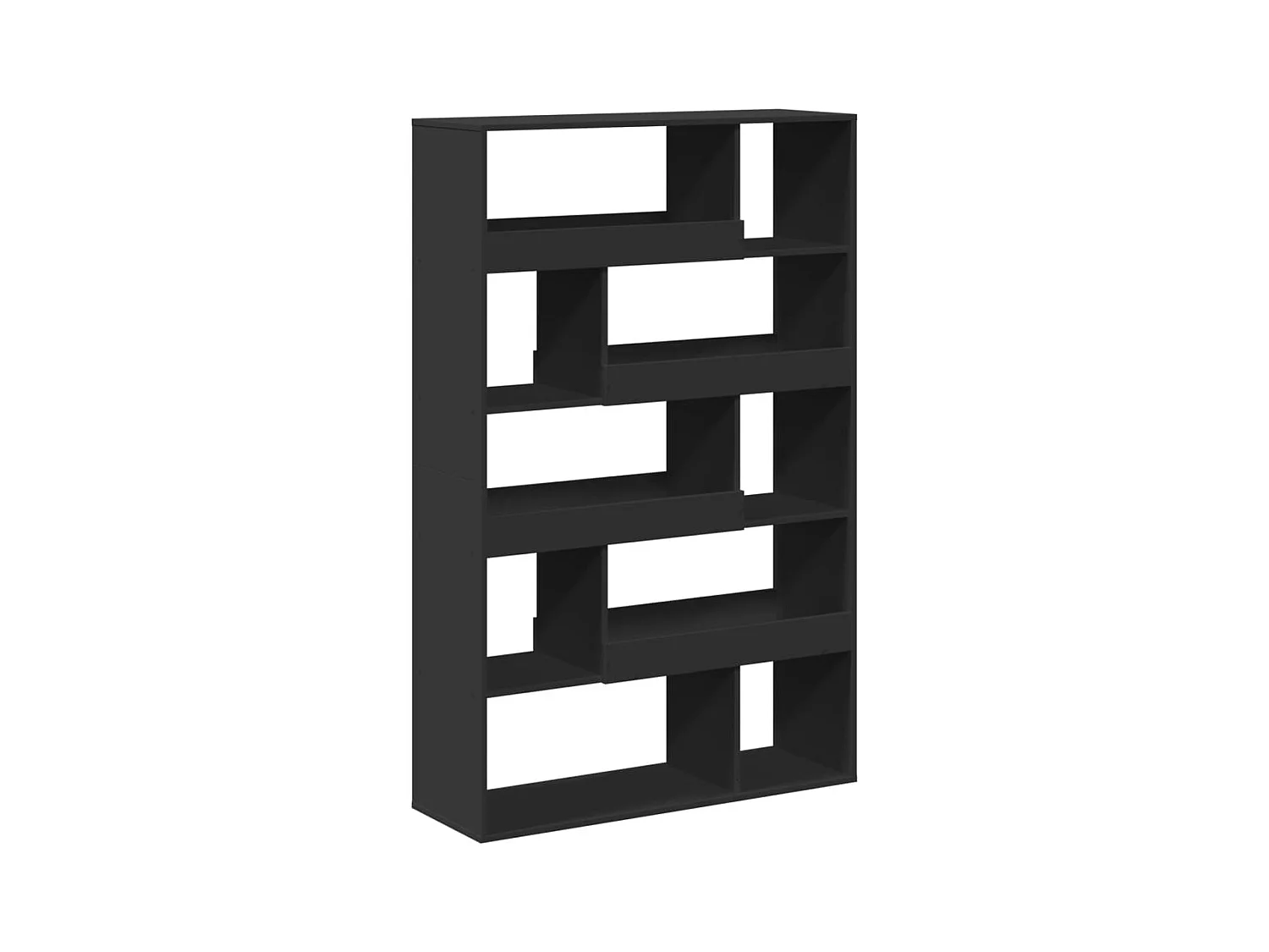 Bücherregal Schwarz 100x33x156,5 cm Holzwerkstoff