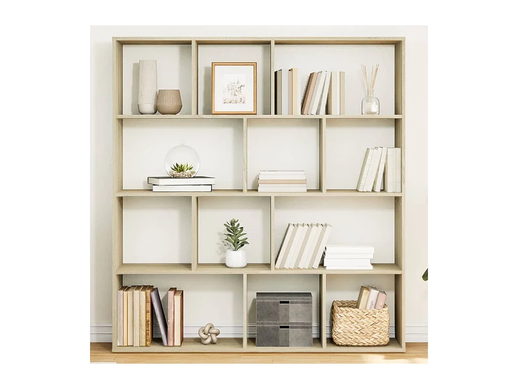 Estante 132x29x141,5 cm derivados madeira cor carvalho sonoma