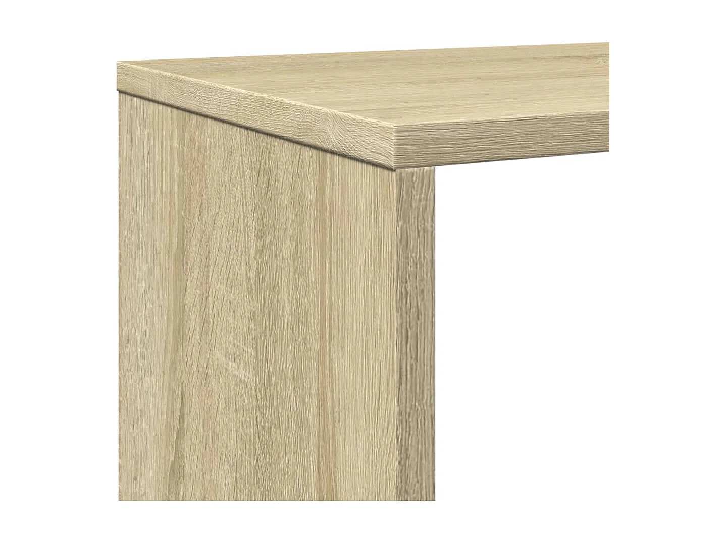 Boekenkast 132x29x141,5 cm bewerkt hout sonoma eikenkleurig
