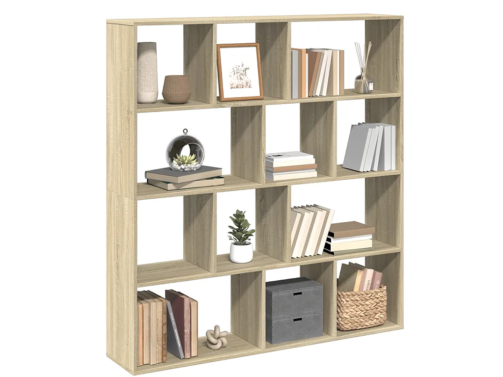 Libreria Rovere Sonoma 132x29x141,5 cm in Legno Multistrato