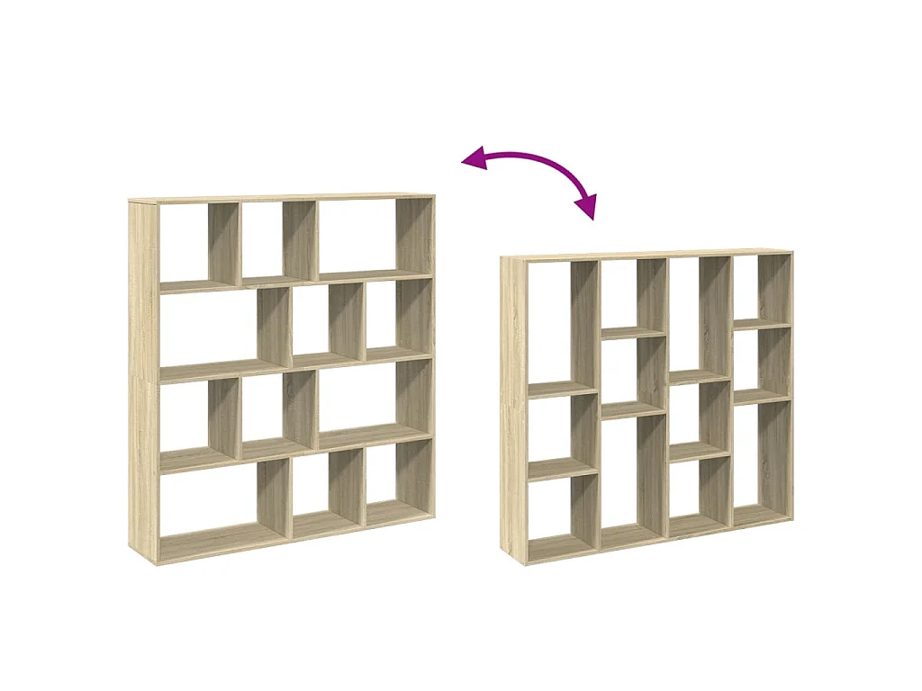 Libreria Rovere Sonoma 132x29x141,5 cm in Legno Multistrato