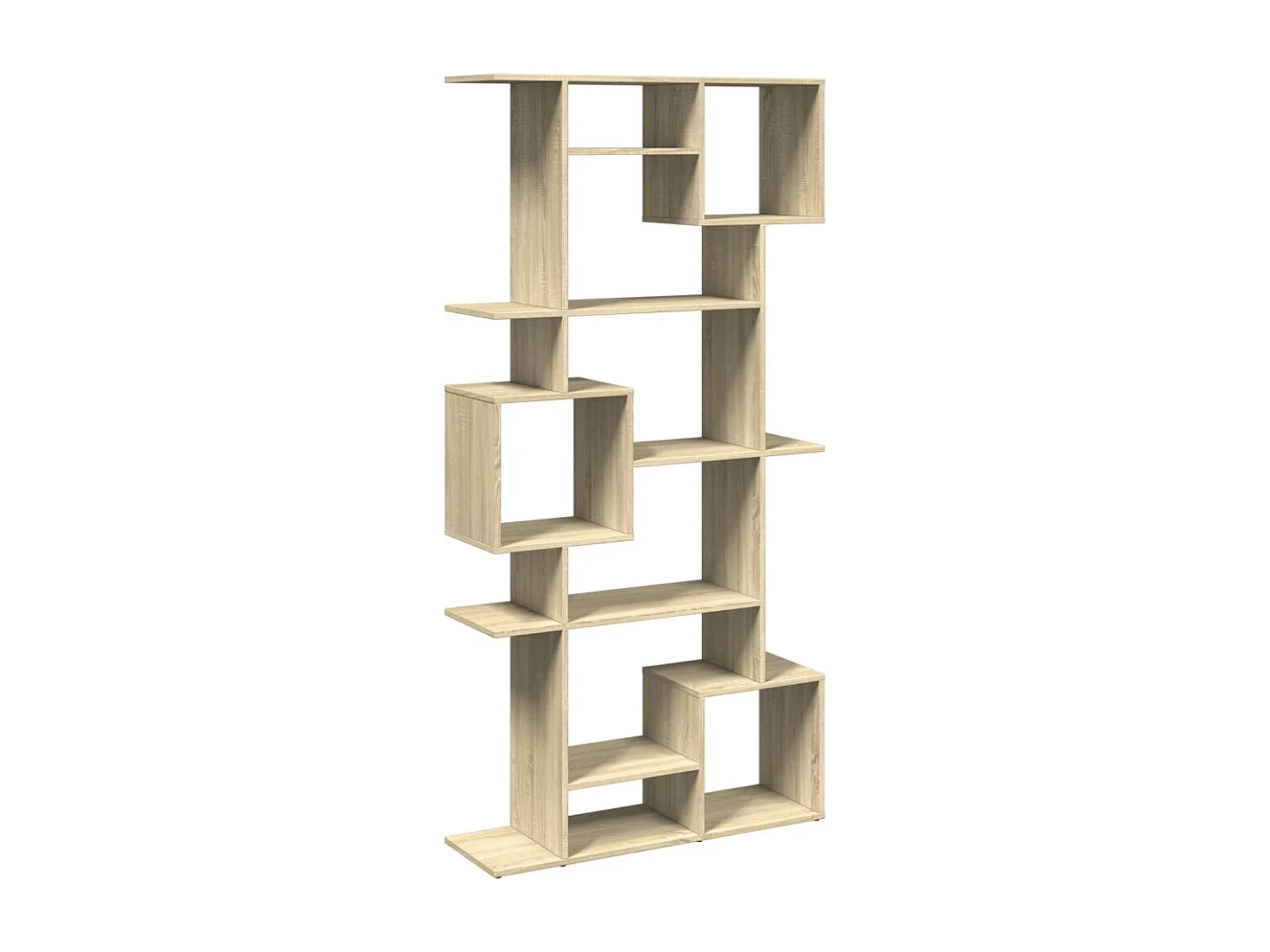 Boekenkast 92x29x188 cm bewerkt hout sonoma eikenkleurig