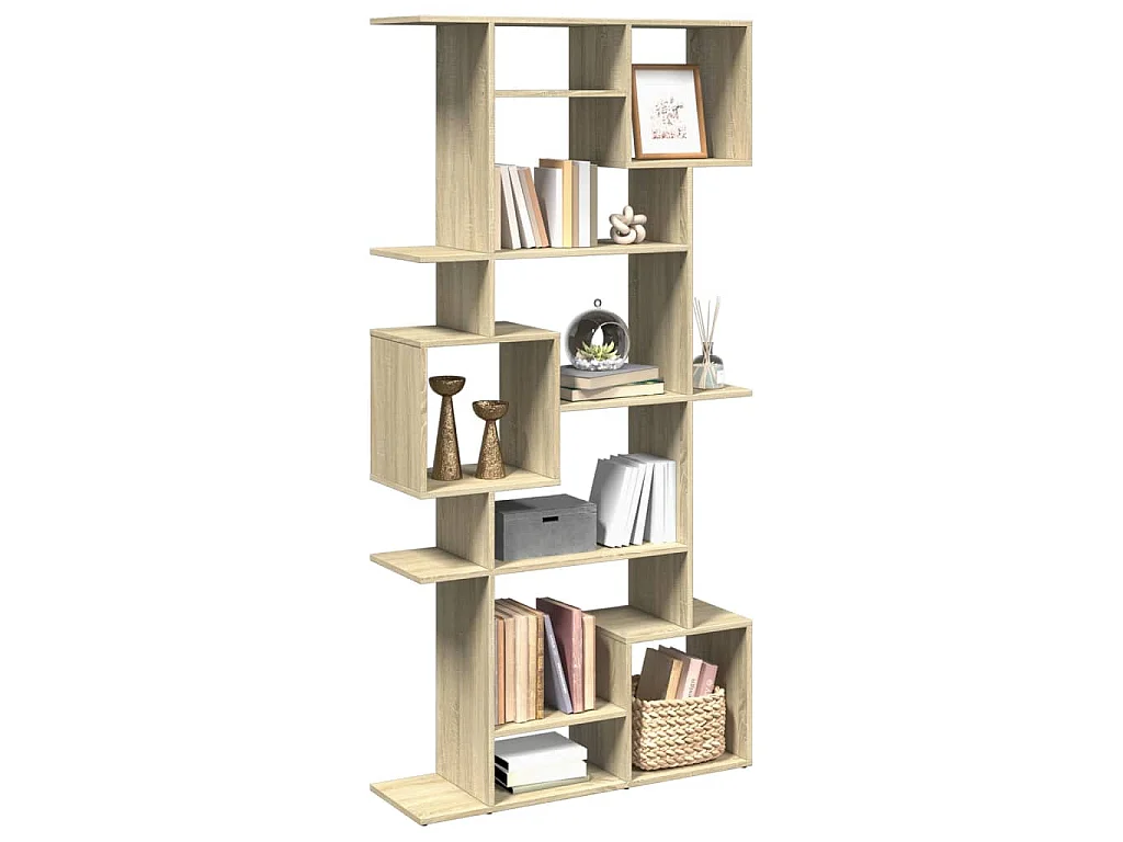 Bibliothèque chêne sonoma 92x29x188 cm bois d'ingénierie