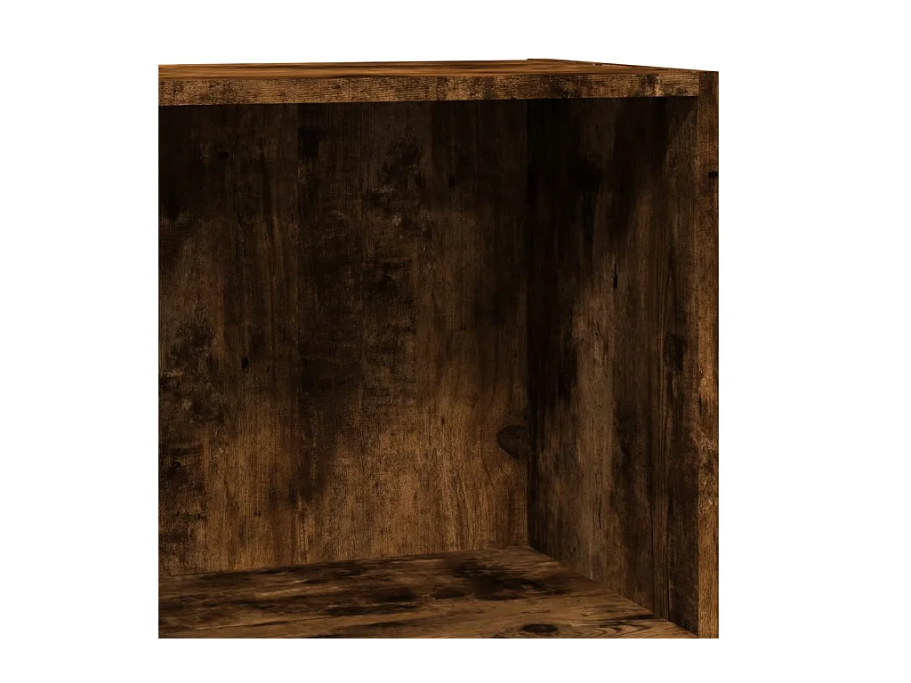 Bücherregal Räuchereiche 40x24x76 cm Holzwerkstoff