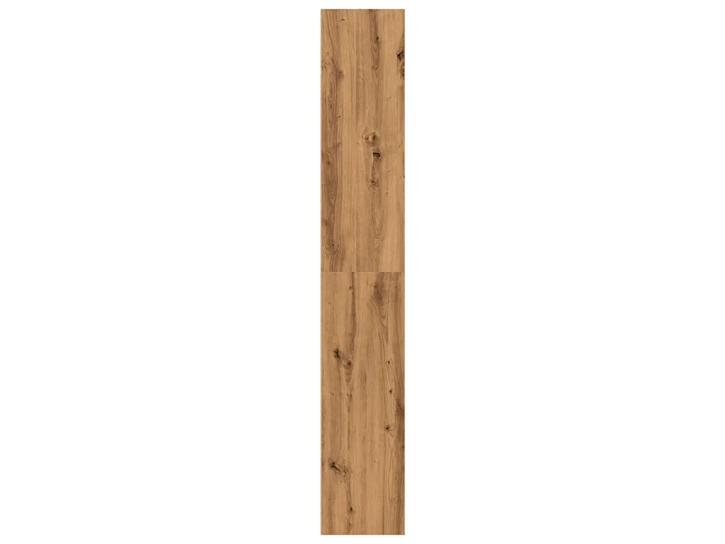 Boekenkast 40x30x189 cm bewerkt hout artisanaal eikenkleurig